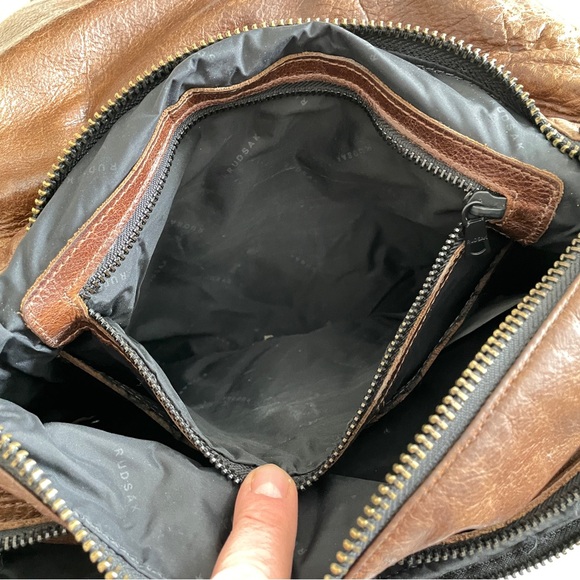 RUDSAK | Vintage Distressed FW1998 Collection Leather Satchel Purse Bag Backpack - Picture 7 of 12